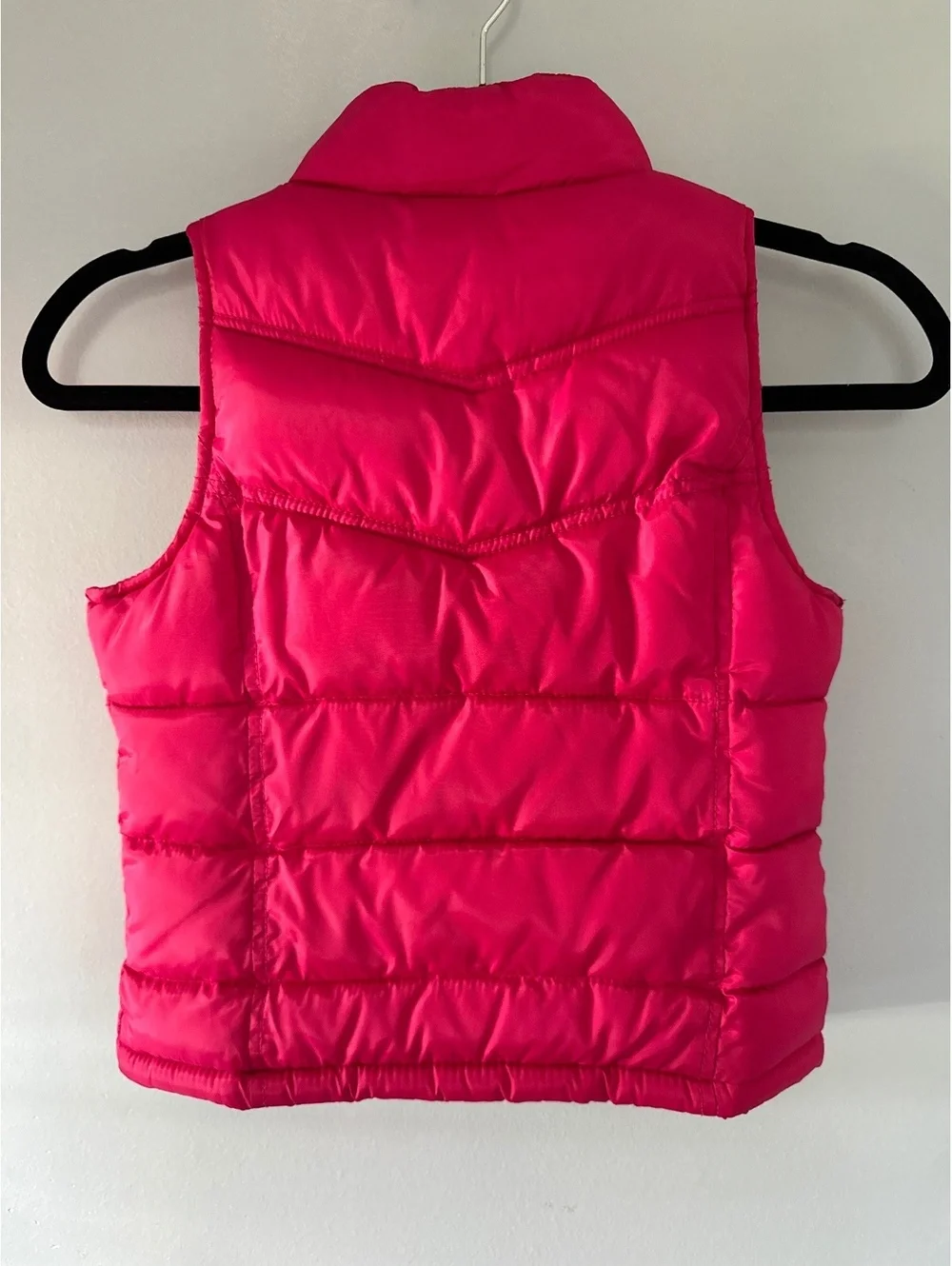 Old Navy Girls Pink Puffer Vest Small
